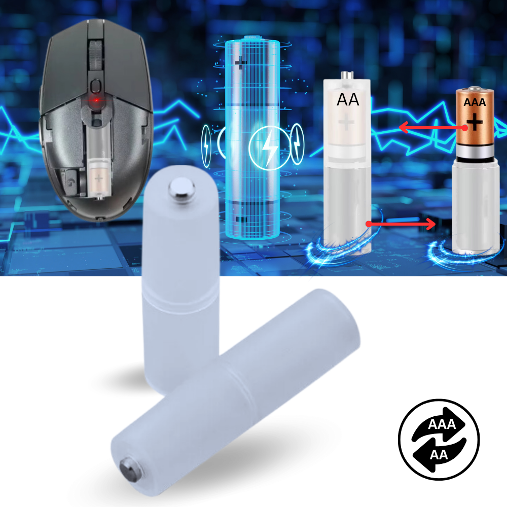 Universal AAA to AA Battery Converter - Ozerty
