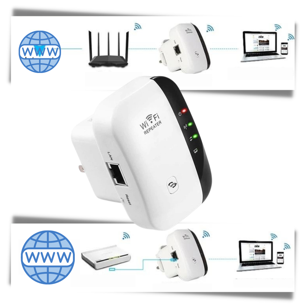 Remote WiFi amplifier and signal booster